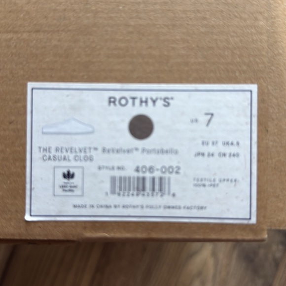 Rothy's The ReVelvet™ Casual Clog - ReVelvet™ Portobello Size 7 - Picture 7 of 7